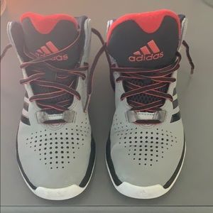 So cute boys high top Adidas.